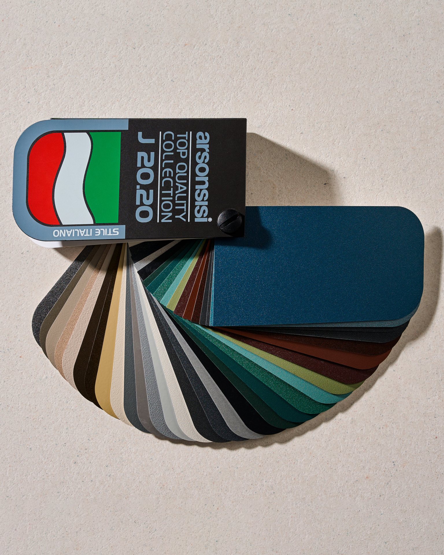 Powder-coated aluminium colour samples