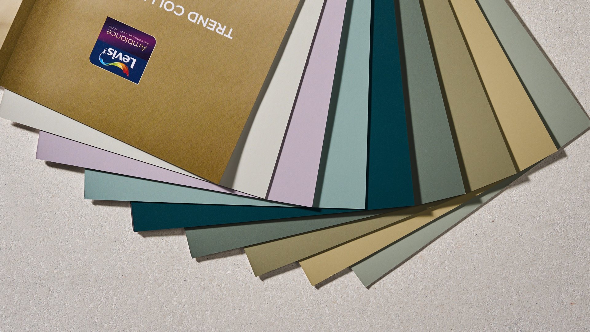 Mazzetta colori aperta a ventaglio