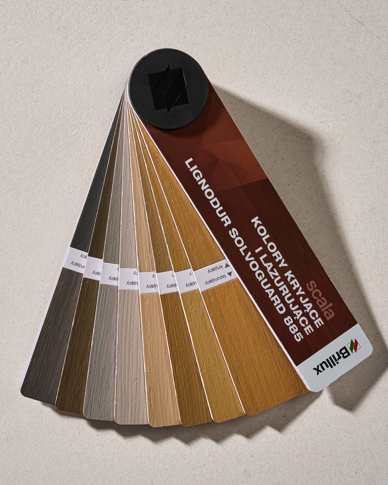Campioni colore su legno